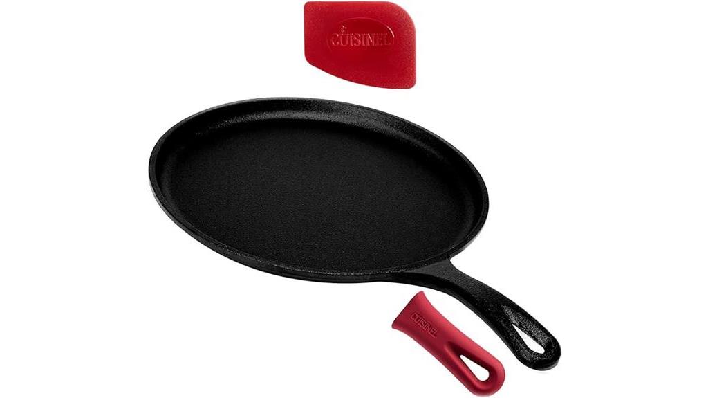 pre seasoned cast iron griddle