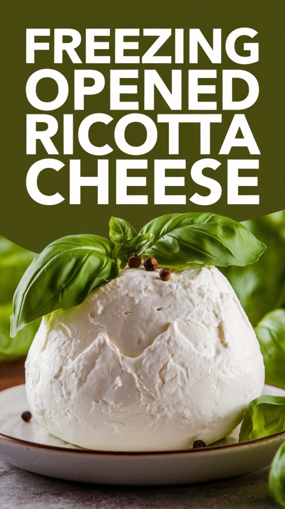 Freezing Opened Ricotta Cheese