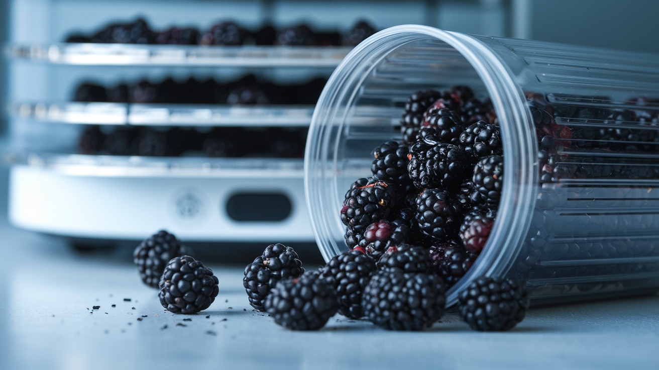 how to dehydrate blackberries