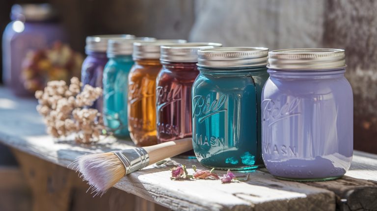 how to tint mason jars permanently