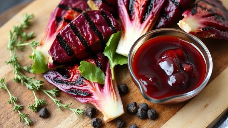 Grilled Radicchio with Cherry Gastrique Recipe
