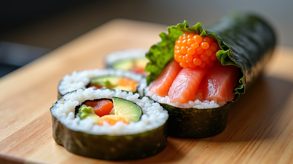 Sushi Hand Roll vs Cut Roll