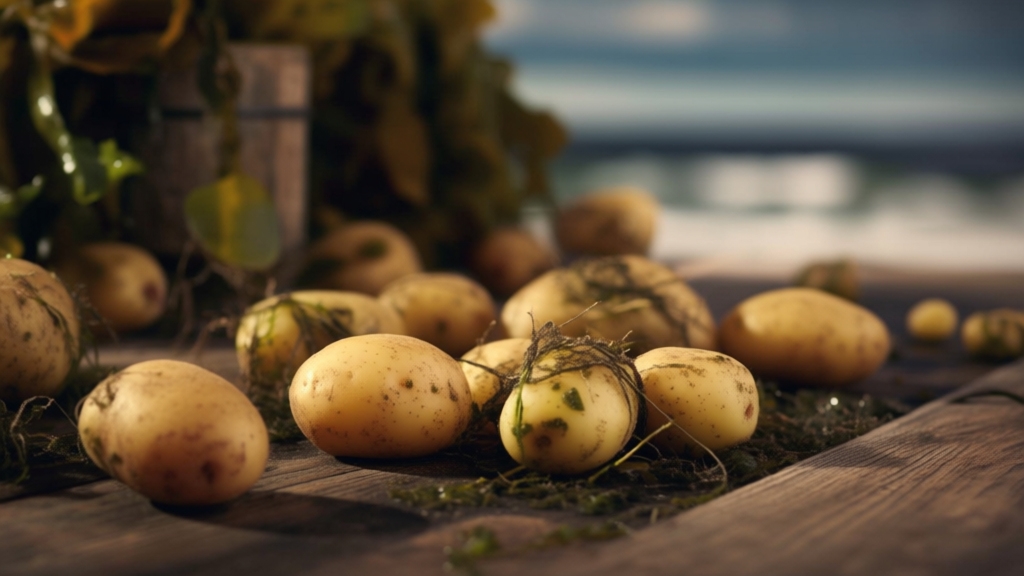 potatoes emitting fishy odor