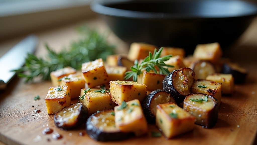 vegetable textures mimicking mushrooms