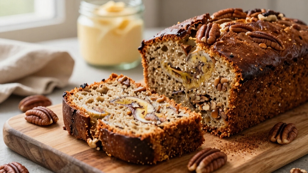 cinnamon pecan banana bread
