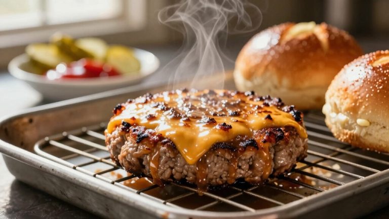 reheat burger in oven