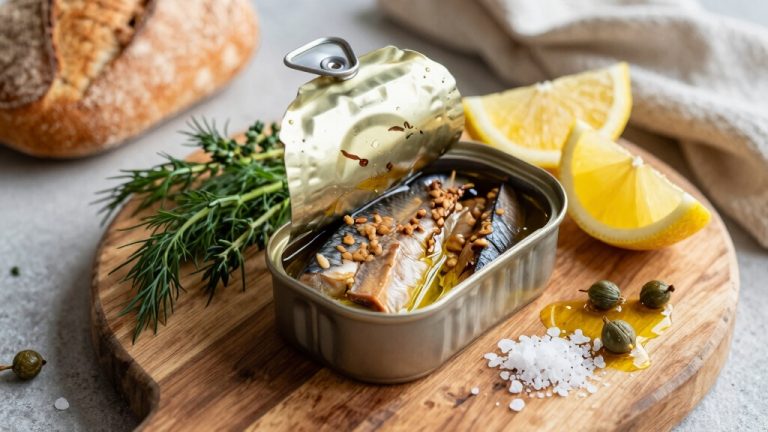 smoked canned tuna preparation