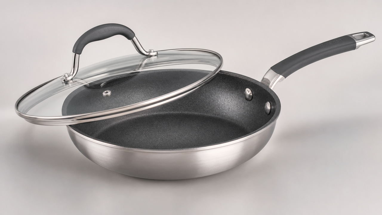 best 12-inch non stick frying pan with lid
