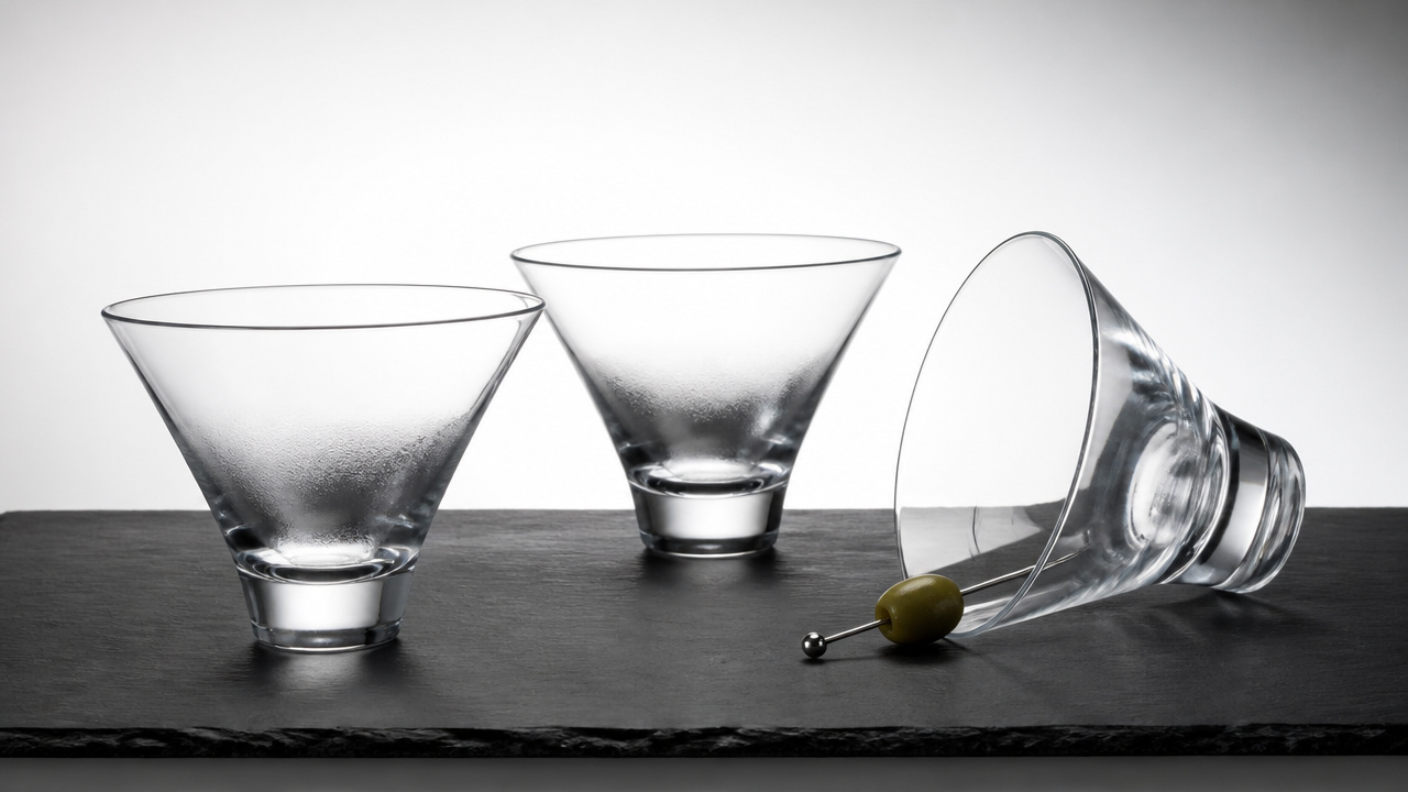 best stemless martini glasses