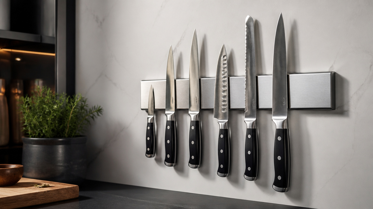 best no drill magnetic knife strip
