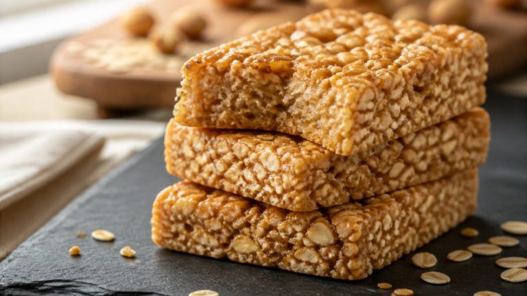 crunchy high protein snack bars