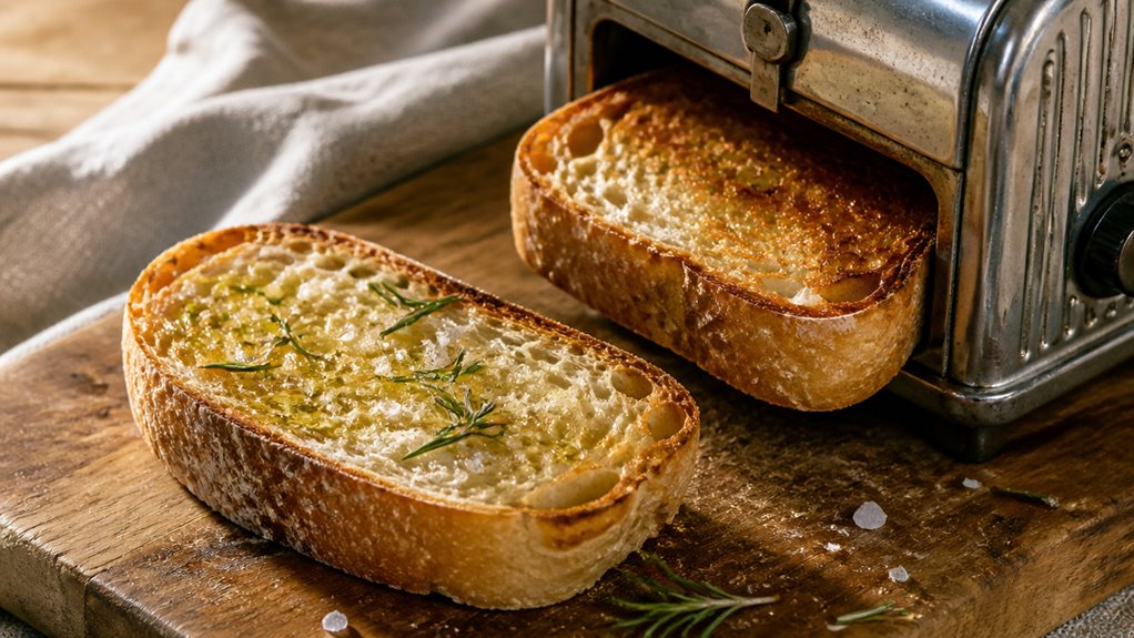 toast ciabatta until golden