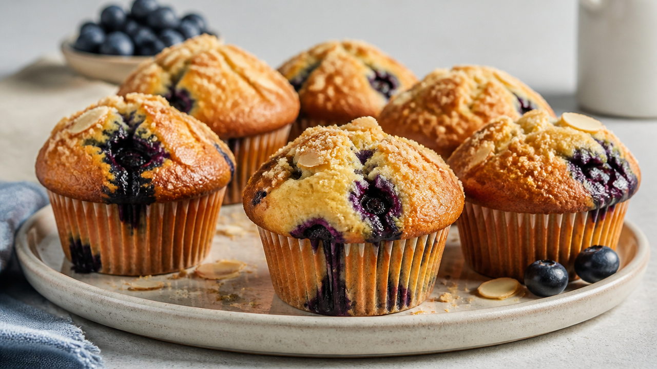 best almond flour blueberry muffins