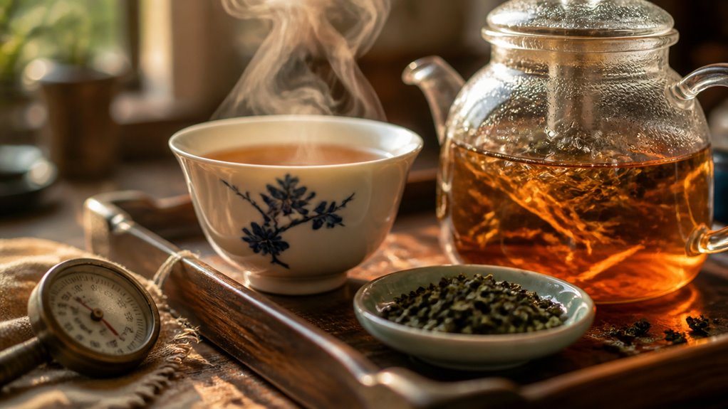 optimal steeping temperature for oolong