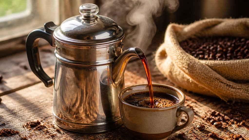 perfectly brewed stovetop percolator coffee